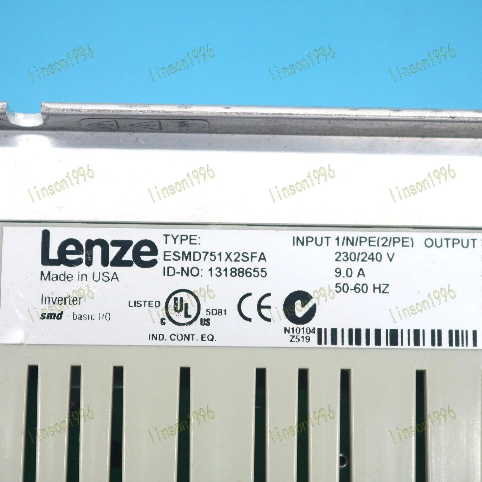 Used 1PC ESMD751X2SFA LENZE Inverter 0.75KW 220V - LENZE [1]