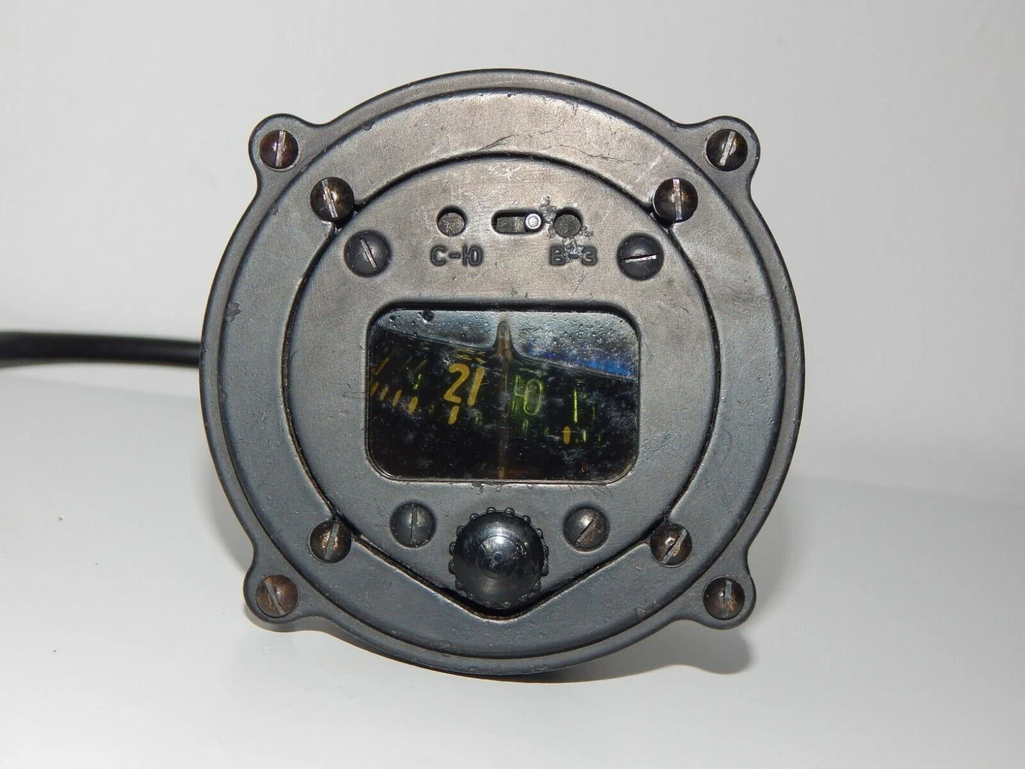 Used Compass KI-12 Indicator Cockpit Aircraft MIG - COMPASS [1]