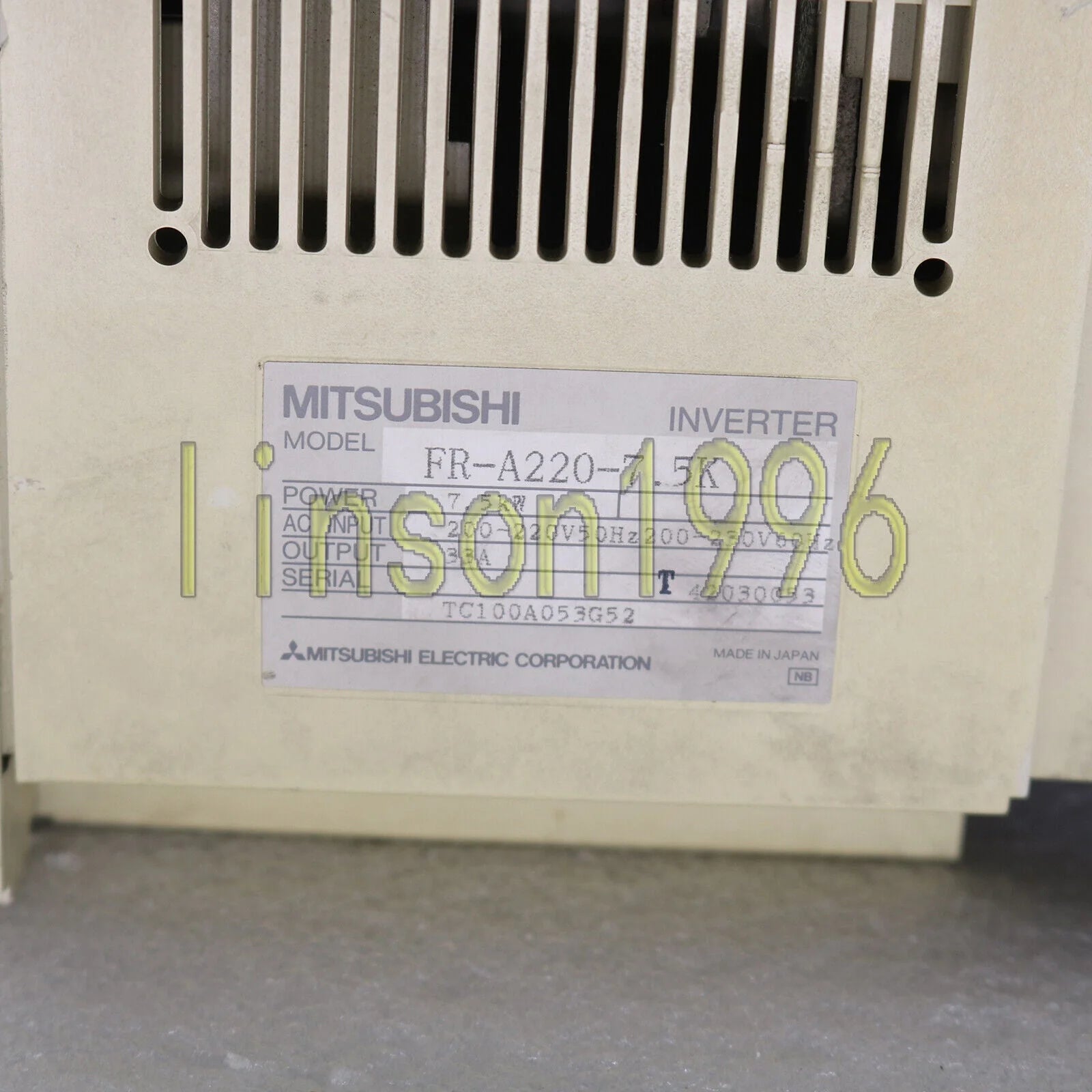Used Mitsubishi A200 FR-A220-7.5K 220V 7.5KW - MITSUBISHI [6]