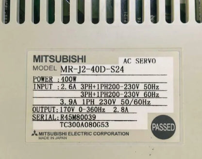 Used Mitsubishi AC SERVO DRIVER MR-J2-40D-S24 – Fully Tested Unit - MITSUBISHI [4]