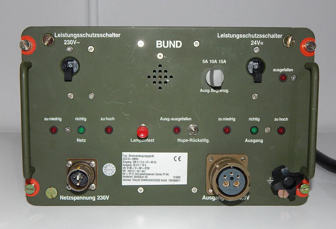 Used Sedlauber AG Power Supply Unit E24/15 WBRU 230V/28.3V 15A - SEDLAUBER AG [12]