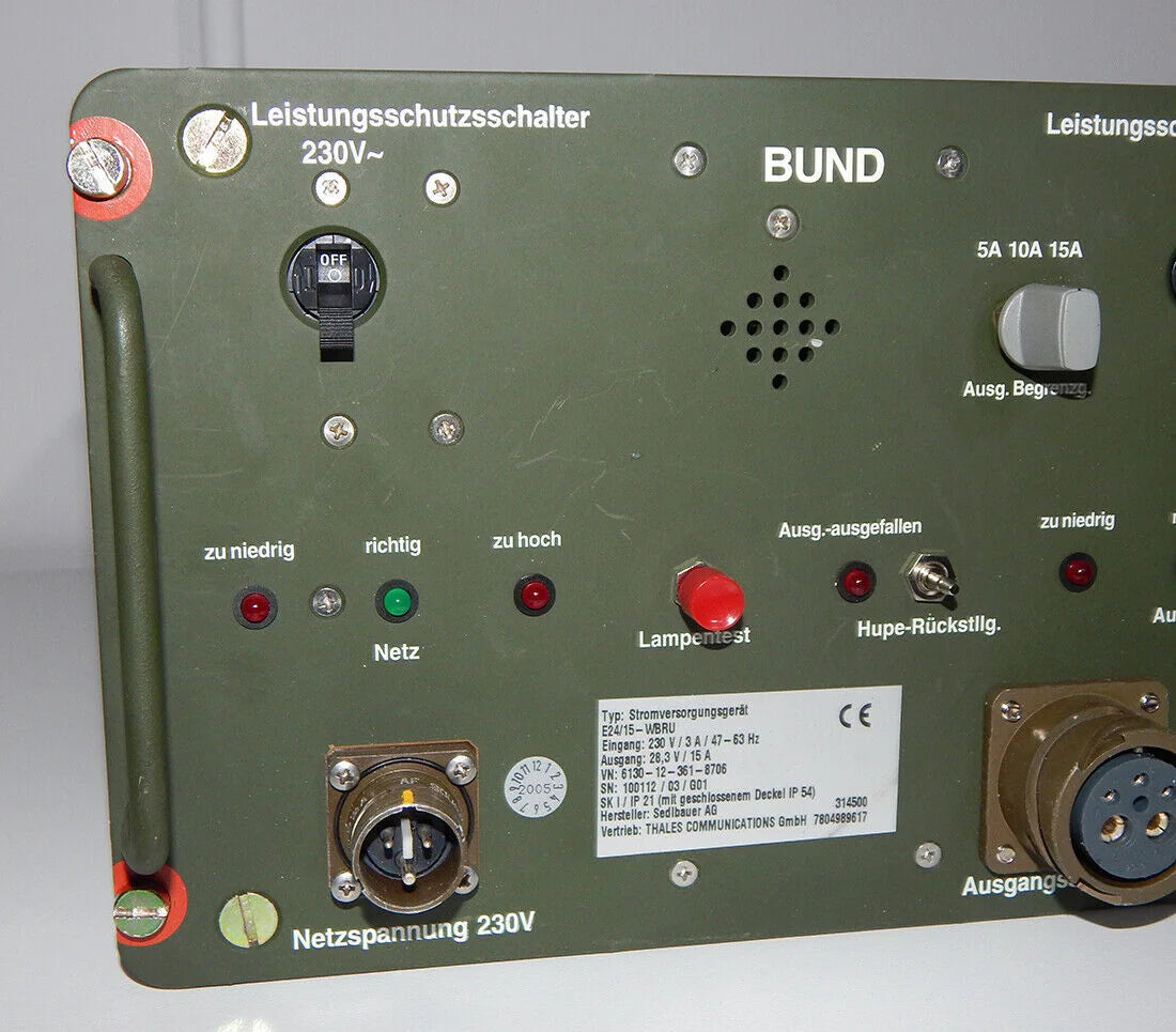 Used Sedlauber AG Power Supply Unit E24/15 WBRU 230V/28.3V 15A - SEDLAUBER AG [6]