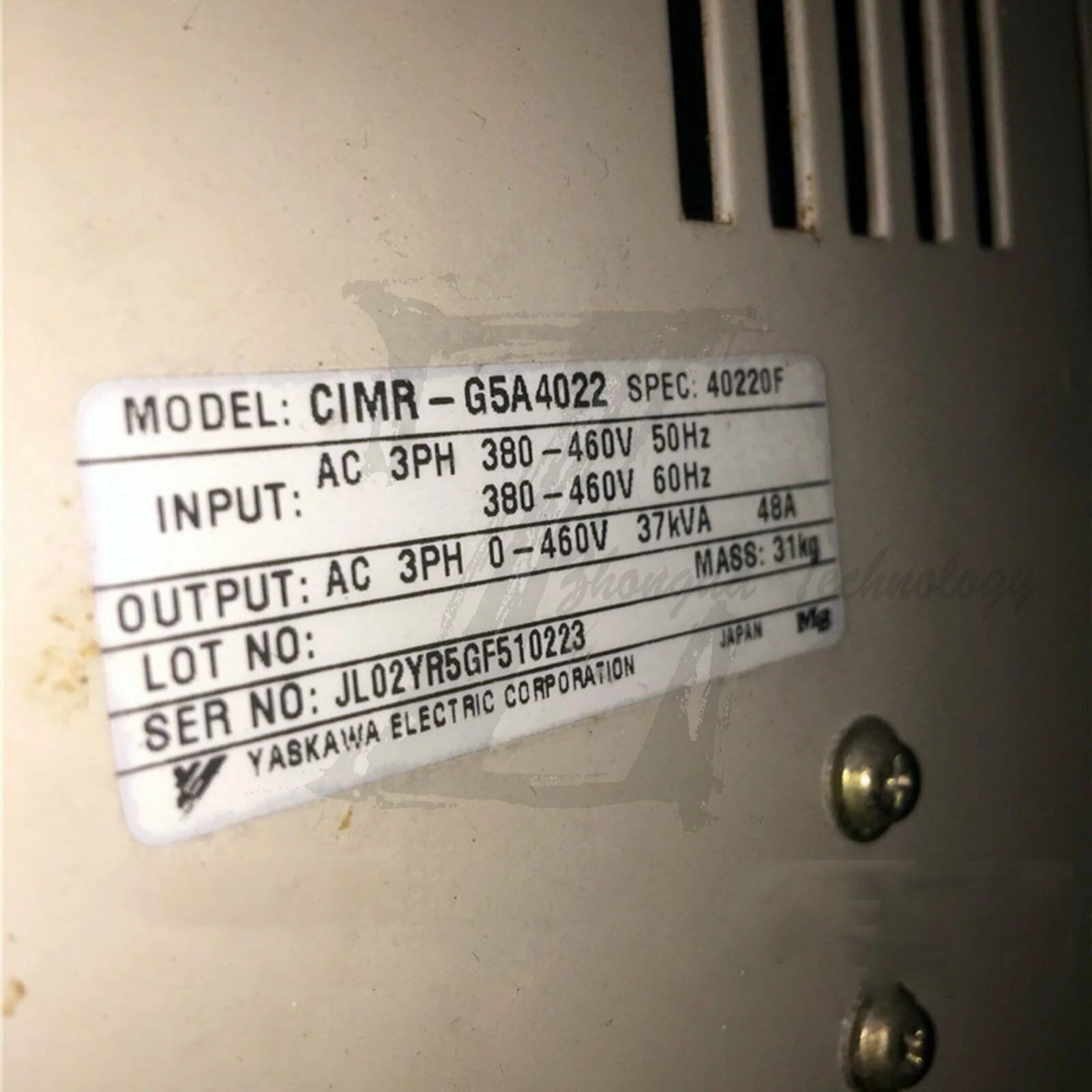 Used Yaskawa Inverter CIMR-G5A4022 616G5 22KW 380V good - YASKAWA [2]