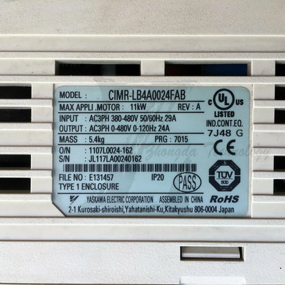 Used Yaskawa L1000A Inverter 11kw380v CIMR-LB4A0024FAB - YASKAWA [2]