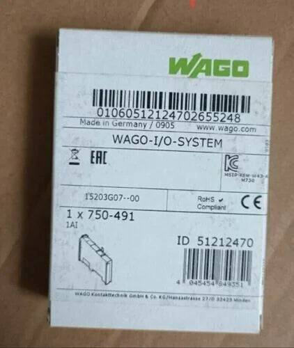 WAGO 750-491 Channel Analog Input Module 750491#YC - WAGO [1]