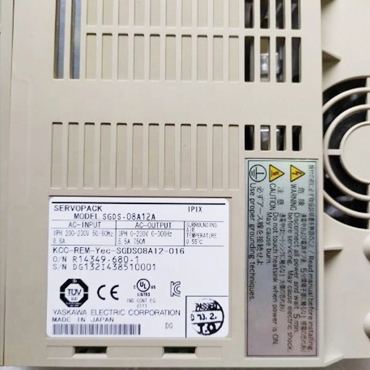 YASKAWA SGDS-08A12A AC Servo Drive - YASKAWA [5]