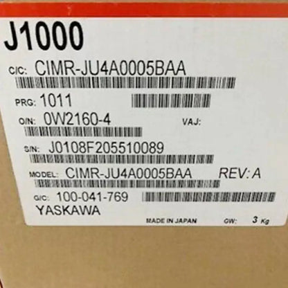 Yaskawa CIMR-JU4A0005BAA CIMRJU4A0005BAA Inverter ping [2]