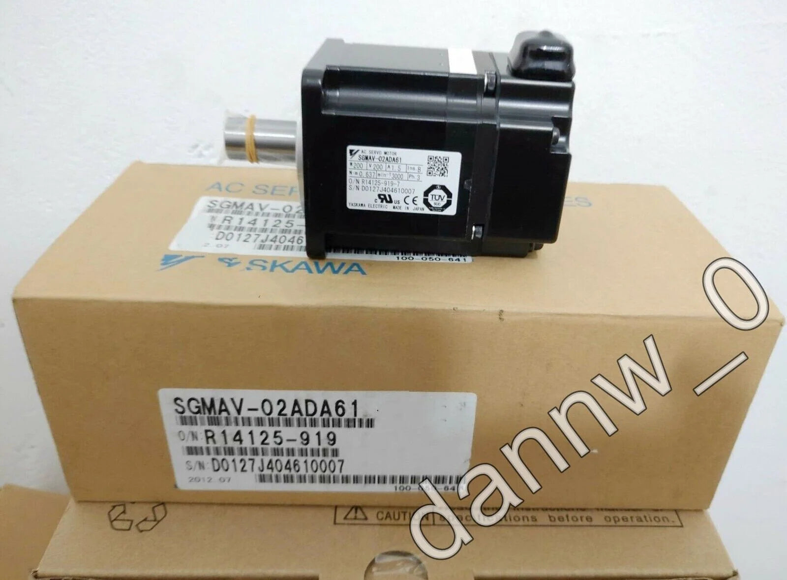 Yaskawa SGMAV-02ADA61 AC SERVO MOTOR - YASKAWA [1]