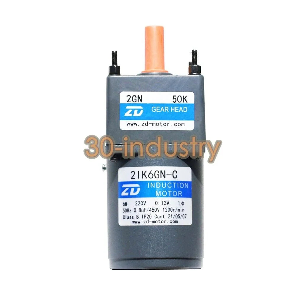 ZD AC Gear Motor 2IK6GN-C 6W 220V 0.13A - 1PCS - ZD [1]