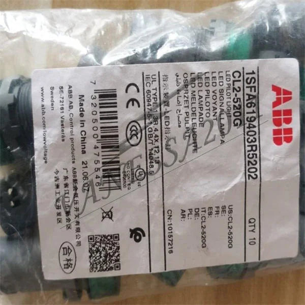 new 10PCS ABB CL2-520G 1SFA619403R5202 LED Pilot Linght Green 220VDC - ABB [5]