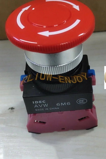 new 1PCS IDEC IDEC 22mm emergency stop button AVW411R - IDEK [2]