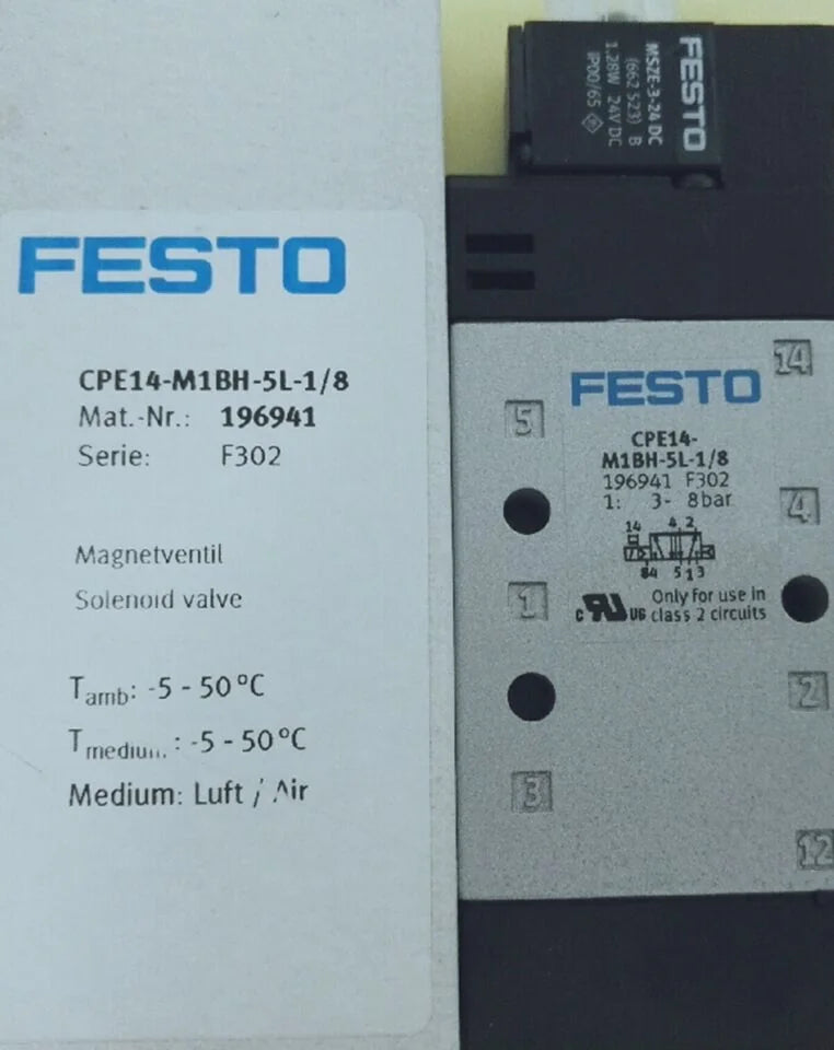 new 1PC Festo CPE14-M1BH-5L-1/8 196941 Solenoid Valve ping - FESTO [1]