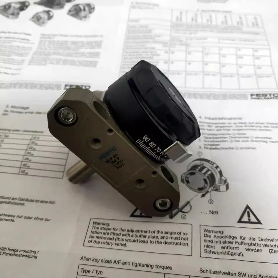 new 1PC Festo DSR16-180-P 11910 Pneumatic Rotary Drive ping - FESTO [2]