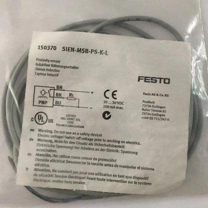 new 1PC Festo SIEN-M5B-PS-K-L 150370 Proximity Switch SIENM5BPSKL - FESTO [1]