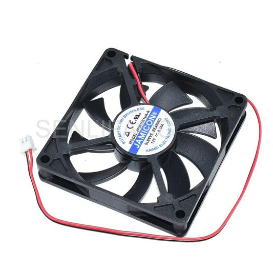 new 1PC For 2-Wire Server Square Fan JF0815S1UR-R DC 12V 0.34A 80x80x15mm - LKB CONTROLS [1]