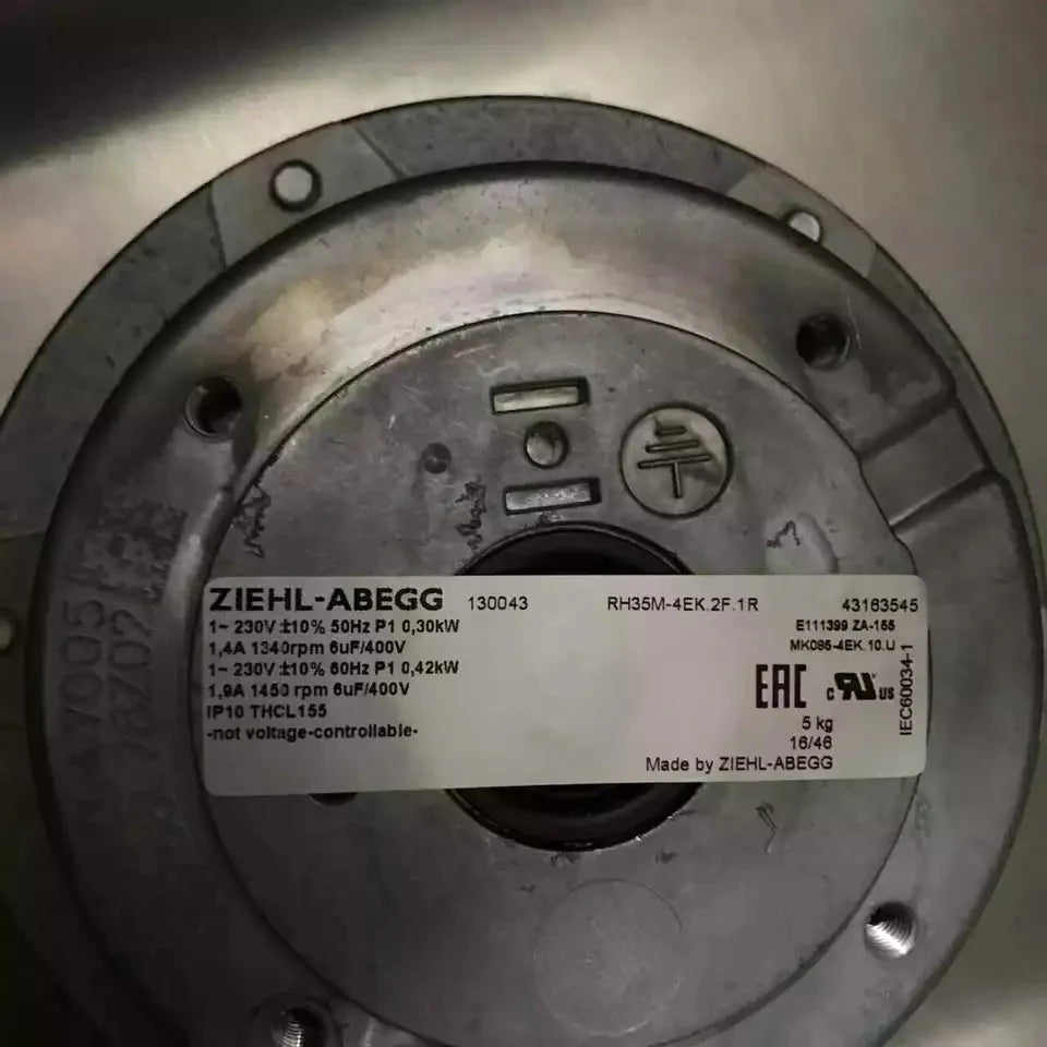 new 1PC For ZIEHL-ABEGG RH35M-4EK.2F.1R Centrifugal Fan AC 230V - ZIEHL-ABEGG [2]