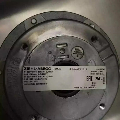 new 1PC For ZIEHL-ABEGG RH35M-4EK.2F.1R Centrifugal Fan AC 230V - ZIEHL-ABEGG [2]