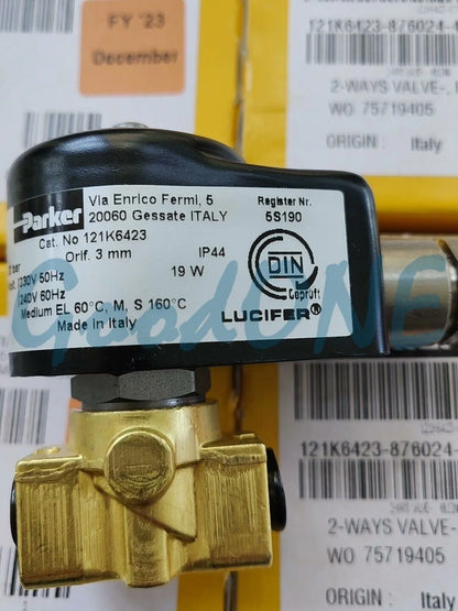 new 1PC PARKER 121K6423 Solenoid Valve 230V 19W - PARKER [2]