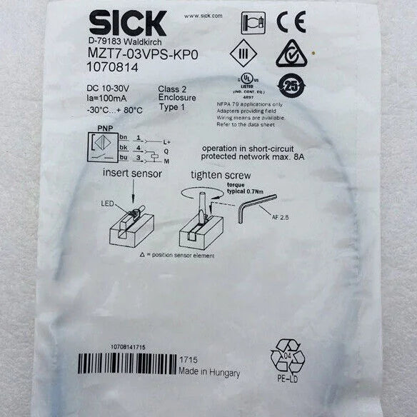 new 1PC Sick MZT7-03VPS-KPO Magnetic Switch Sensor MZT703VPSKPO - SICK [1]