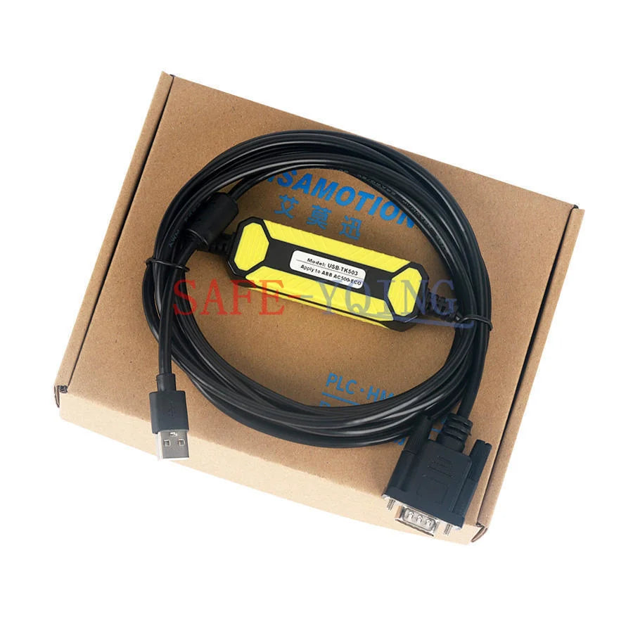 new 1PC USB-TK503 for ABB AC500-Eco Series PLC Cable Debugging Cable Yellow - ABB [1]