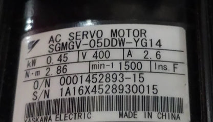 new 1PC Yaskawa SGMGV-05DDW-YG14 Servo Motor In Box ping - YASKAWA [1]