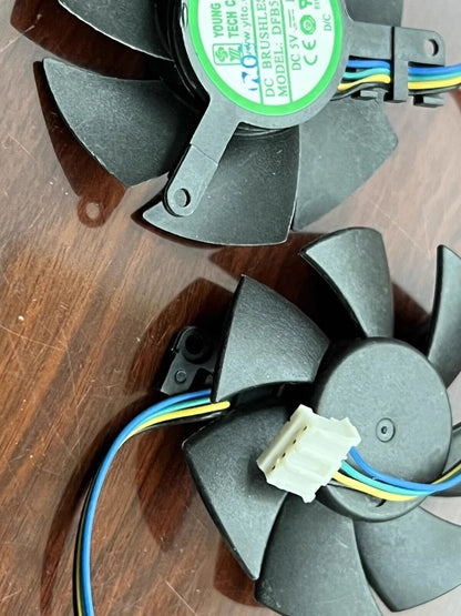 new 1PS DFB501005H DC5V 1.1W 4-Wire PWM Dual Balloon Silent Cooling Fan - SIGMA [4]