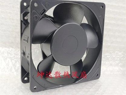 new 1 PCS NMB Fan 4715MS-10T-B5A Cabinet fan AC 100V 12038 12CM aluminum frame fan - NMB [4]