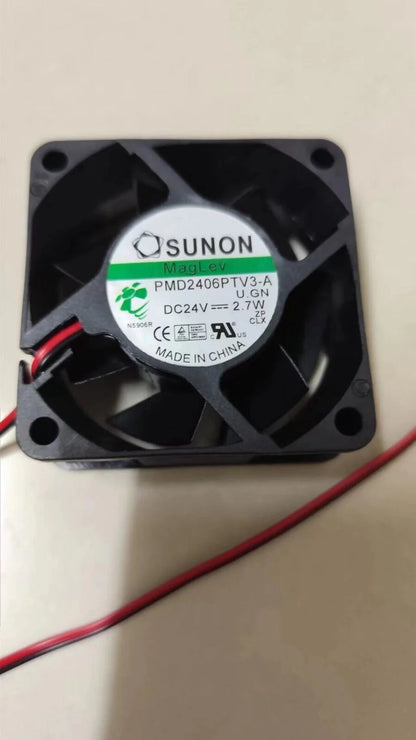 new 1 PCS SUNON Fan PMD2406PTV3-A DC24V 2.7W 6025 6CM 2 WIRE cooling fan - SUNON [1]