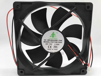 new 1 pcs fan DC12V 0.50A 2wire 12CM 12025 FSY12B12HH - FSY [3]