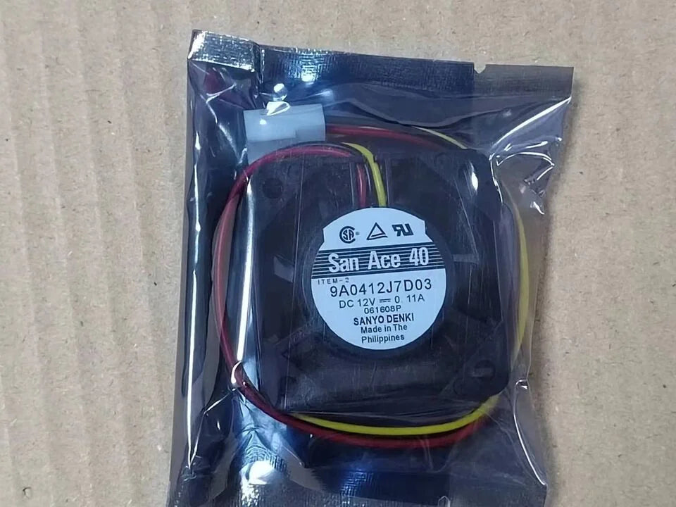 new 1pc Double Ball 3-wire Cooling Fan 9A0412J7D03 DC12V 0.11A 4015 4CM - LAN(VERTICAL) [2]