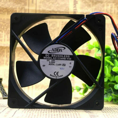 new 1pc Double Ball Inverter Cooling Fan AD1224HB-Y59 12032 12CM DC24V 0.25A - KOEED [2]