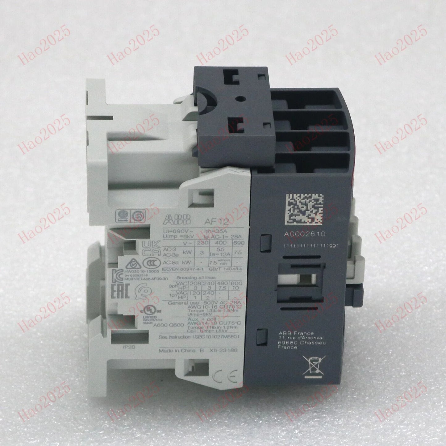 new AF12-30-10-11 24-60V50/60HZ 20-60VDC ABB Contactor In Box - ABB [2]