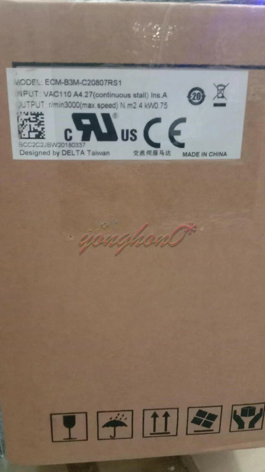 new ASD-B3-0721-L+ECM-B3M-C20807RS1 DELTA 750w 3000rpm B3 AC servo motor driver kits - DELTA [6]