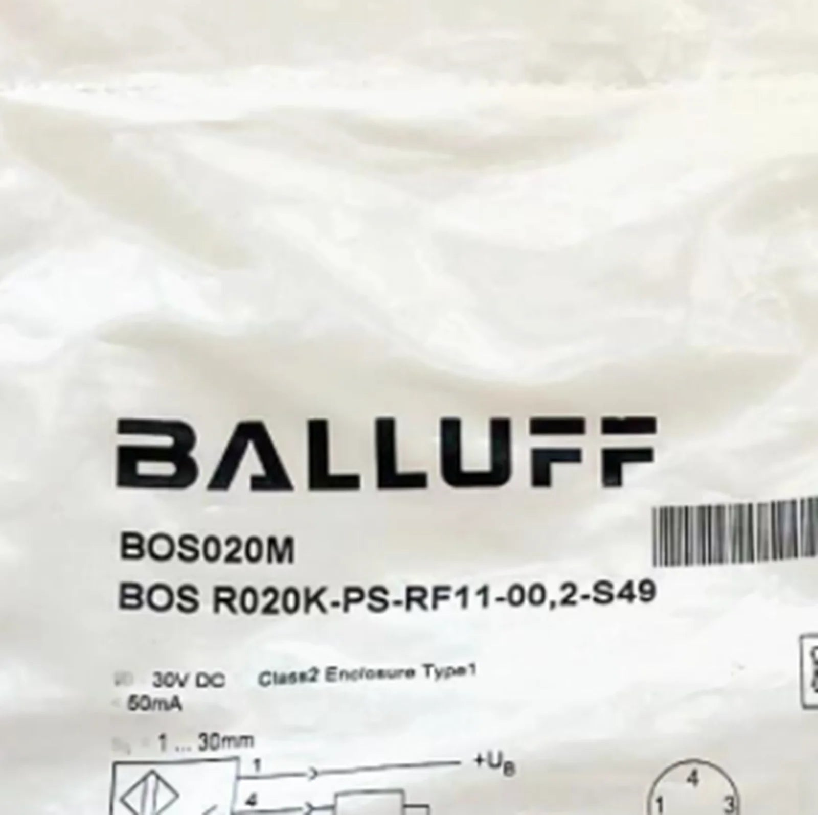 new BALLUFF BOS R020K-PS-RF11-00 2-S49 Diffuse Sensor - BALLUFF [1]