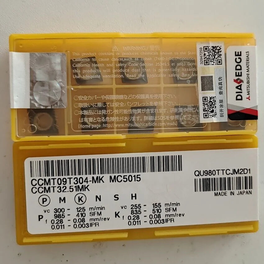 new CCMT09T304-MK MC5015 CCMT32.51 MITSUBISHI CNC Turning Carbide inserts - MITSUBISHI [1]