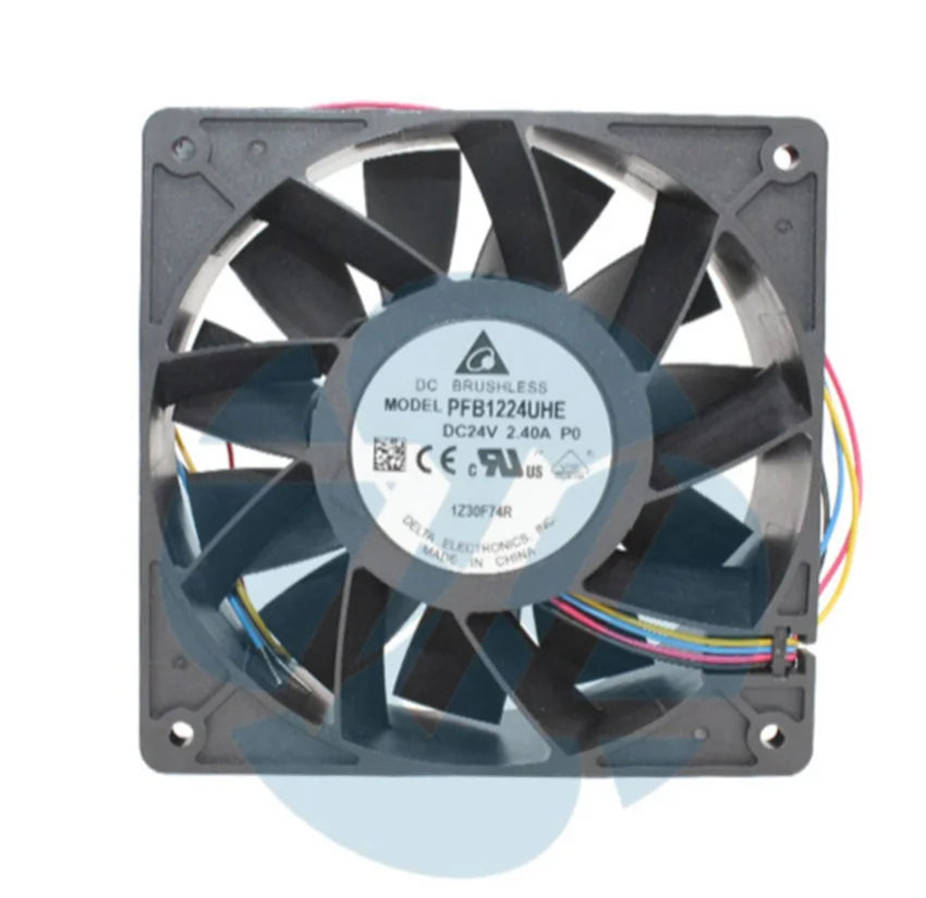 new Delta PFB1224UHE 12038 12cm 24V 2.4A 4-wire PWM Violence Inverter Cooling Fan - DELTA [1]