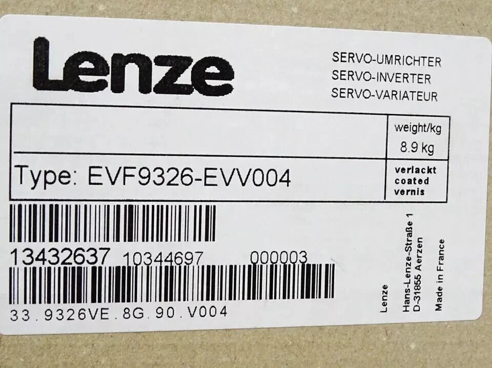 new EVF9326-EVV004 LENZE EVF9326EVV004 INVERTER Safety Relay Control Terminal - LENZE [1]