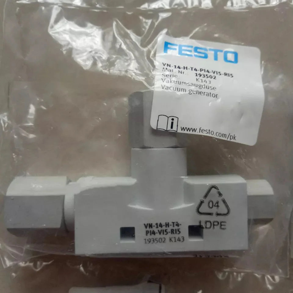 new Festo VN-14-H-T4-PI4-VI5-RI5 193502 Vacuum Generator One - FESTO [1]