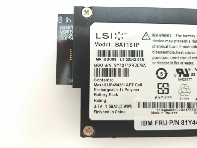 new LSI BBU08 IBM 81Y4451 BAT1S1P For M5015 M5014 M5000 9260 9280 Raid Battery - LSI [2]