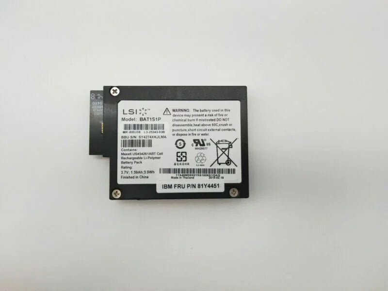 new LSI BBU08 IBM 81Y4451 BAT1S1P For M5015 M5014 M5000 9260 9280 Raid Battery - LSI [3]