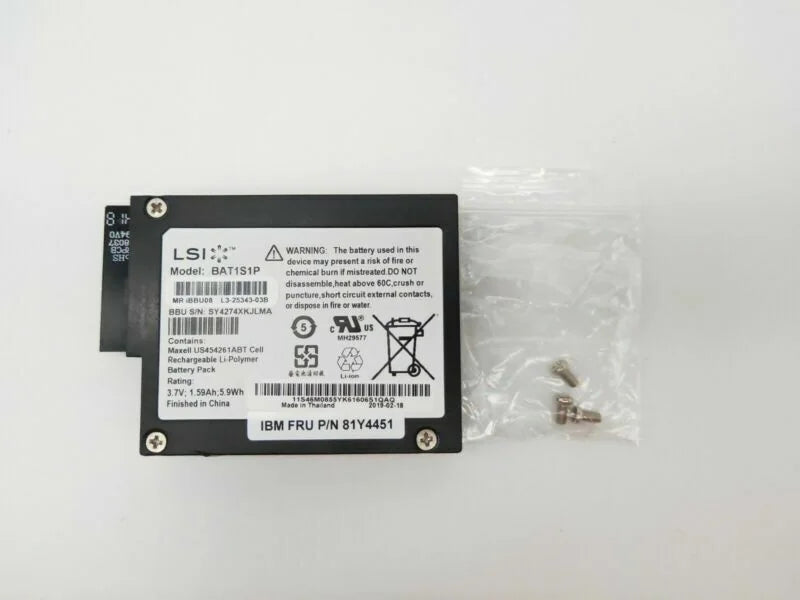 new LSI BBU08 IBM 81Y4451 BAT1S1P For M5015 M5014 M5000 9260 9280 Raid Battery - LSI [4]