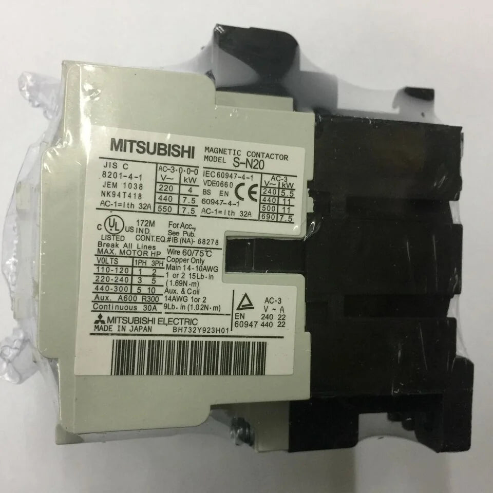 new Mitsubishi S-N20 AC220V Contactor 1PC SN20 - MITSUBISHI [2]