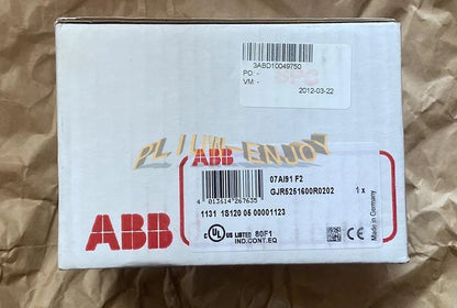 new ONE ABB control module GJR5251600R0202 07AI91 F2 - ABB [2]