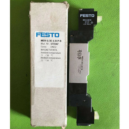new One Festo MEH-5/3E-1/8-P-B 173147 Solenoid Valve MEH53E18PB - FESTO [1]