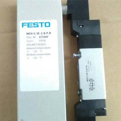 new One Festo MEH-5/3E-1/8-P-B 173147 Solenoid Valve MEH53E18PB - FESTO [2]