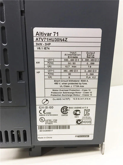 new One Schneider ATV71HU30N4Z Inverter 3.0KW ping - SCHNEIDER [2]