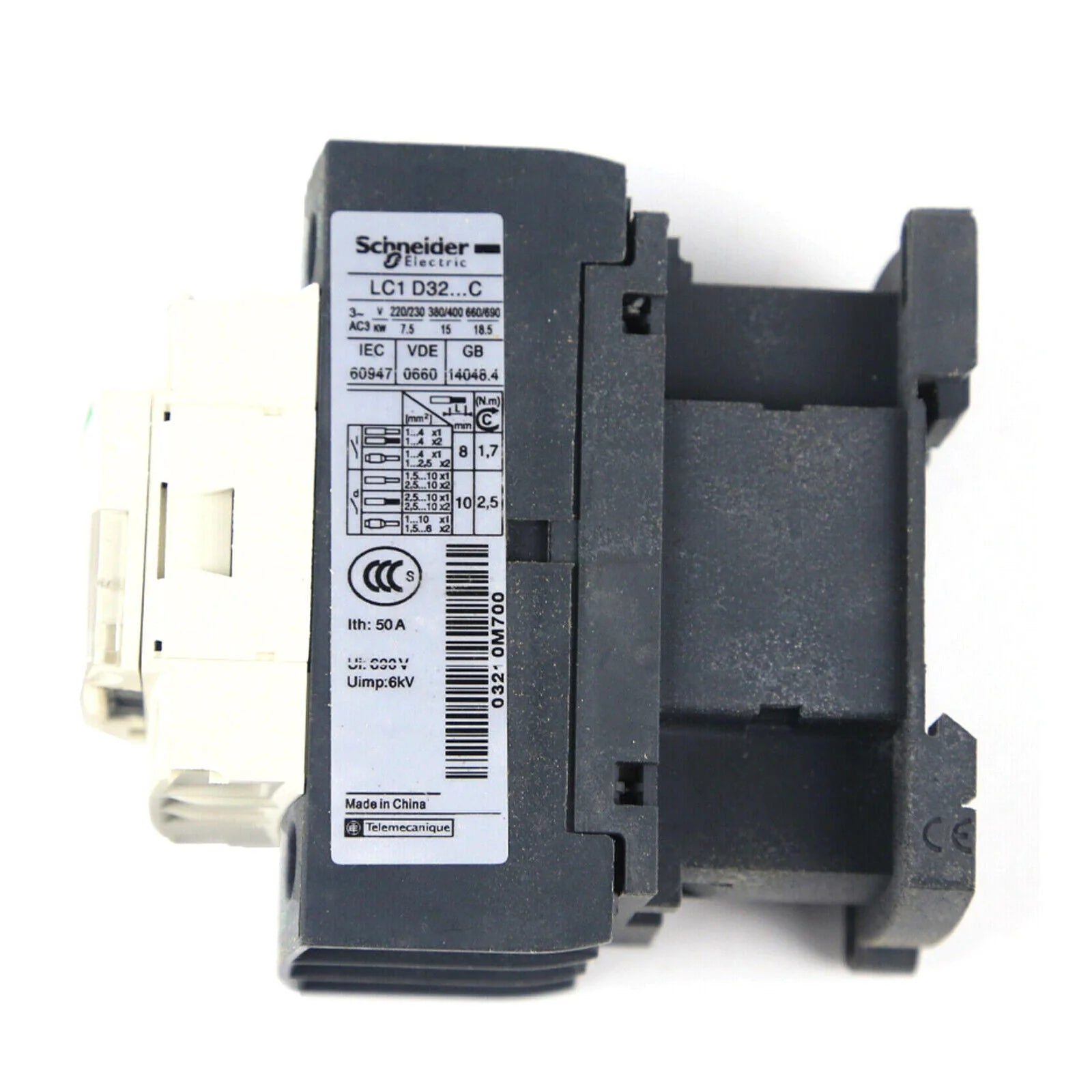 new SCHNEIDER LC1D32M7C 220VAC Motor Control 32A Contactor Rated 3 Poles - SCHNEIDER [4]