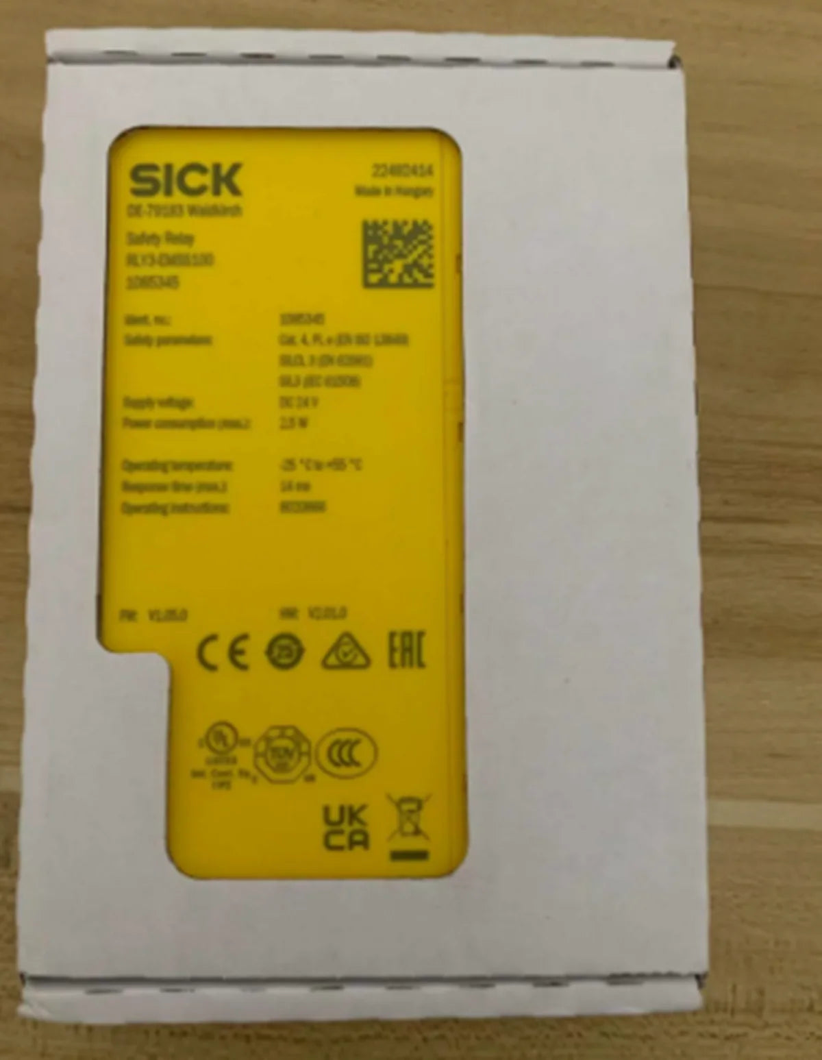 new Sick RLY3-EMSS100 Safety Relay – Sick Safety Relay Module, 100A, 24V, 100% reliable, industrial-grade safety relay, EMSS compatible - SICK [1]