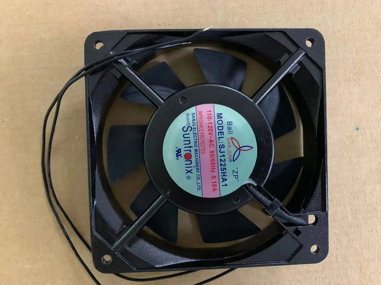 new Suntronix SJ1225HA1 120*120*25 12cm 110V 120V 50/60HZ 0.18A Axial fan M3857 QL - SUNTRONIX [4]