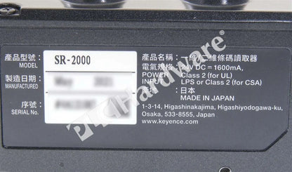 new Surplus Open Keyence SR-2000 2021 Barcode Reader 1D/2D Scanner CMOS Sensor - KEYENCE [2]